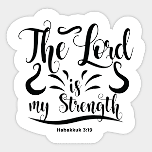 Habakkuk 3:19 Sticker